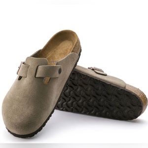 Birkenstock Boston Taupe Suede (056771) NIB~ 44R